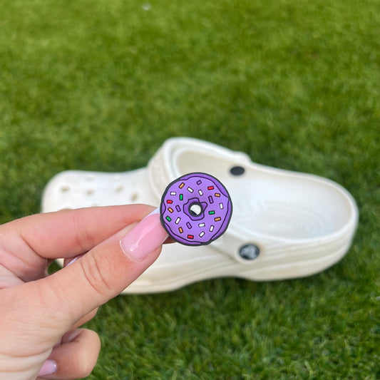 Purple Donut Charm